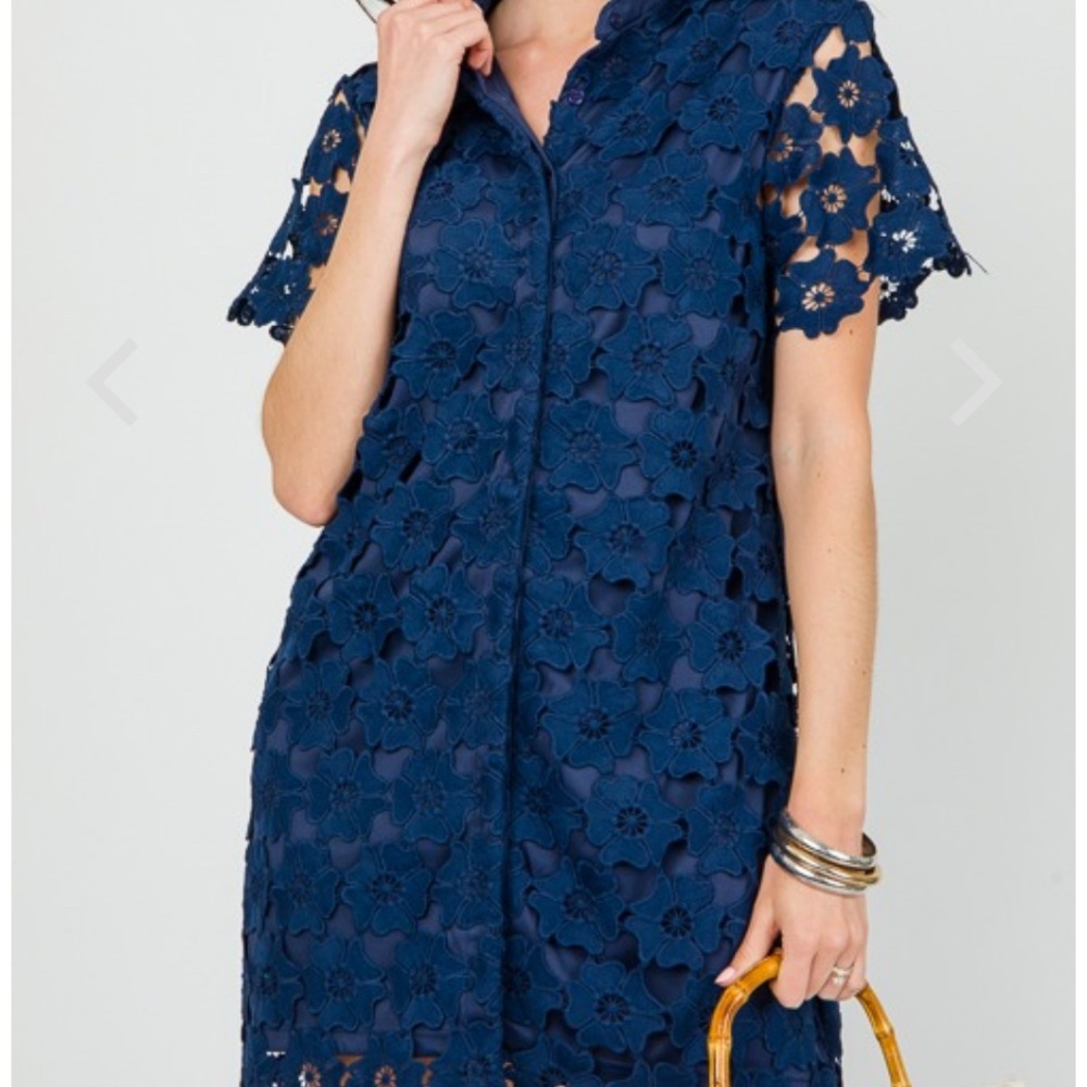 Umgee Midnight Blue Lace Dress